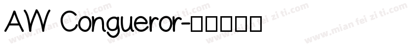 AW Congueror字体转换
